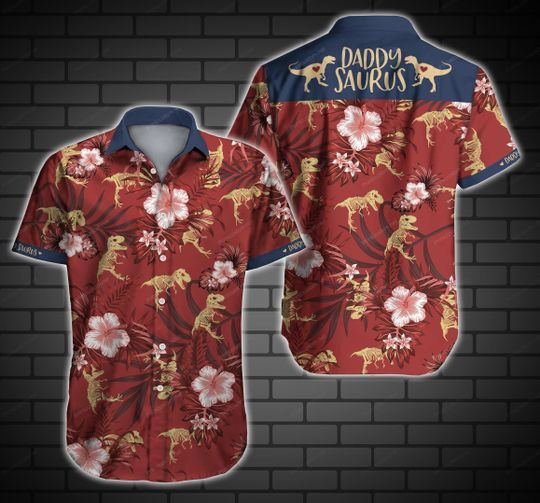 Daddysaurus Hawaiian Shirt