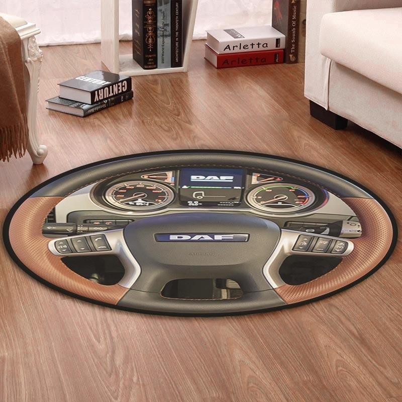 Daf Living Room Round Rug Carpet Bedroom Livingroom Home Decor - Image 4