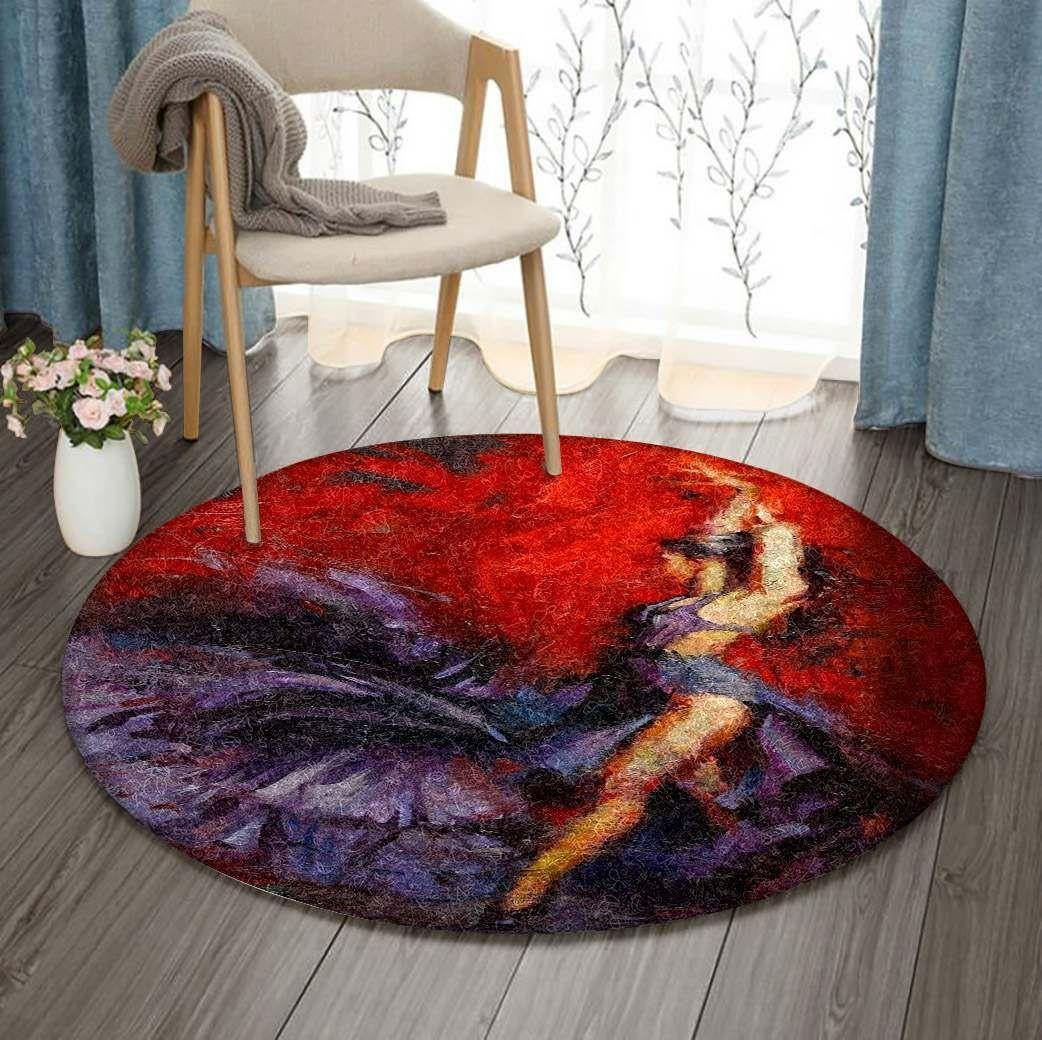 Dance Round Rug Carpet Bedroom Livingroom Home Decor