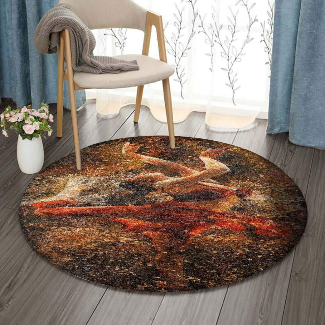 Dancing Limited Edition Round Rug Carpet Bedroom Livingroom Home Decor