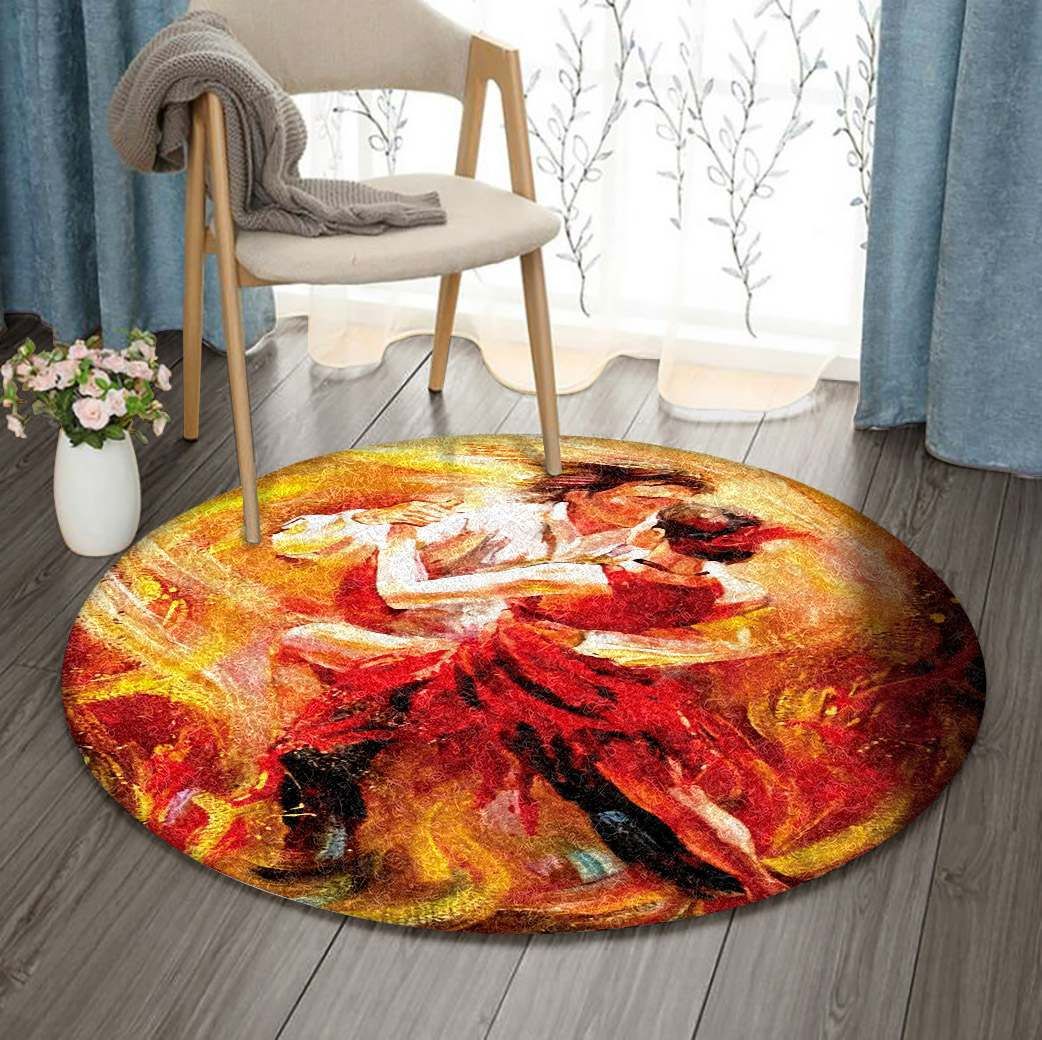 Dancing Round Rug Carpet Bedroom Livingroom Home Decor