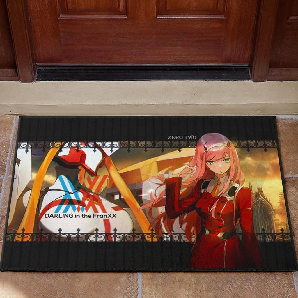 Darling In The Franxx Anime Rubber Doormat - Mature Zero Two At School Artwork Rubber Doormat Home Decor