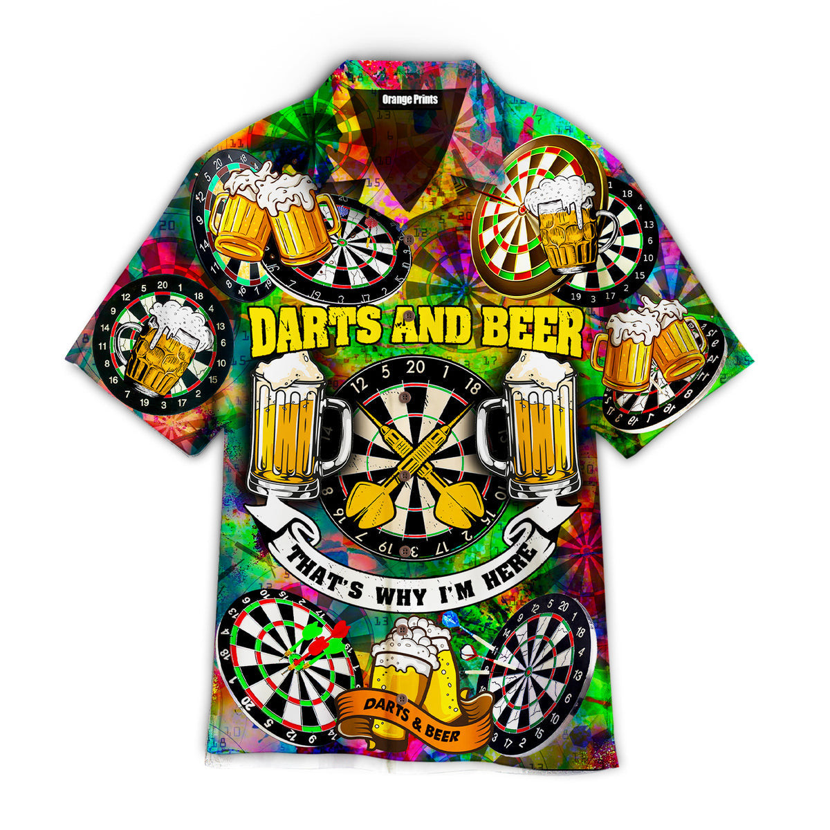Darts And Beer That's Why I'm Here Hawaiian Shirt