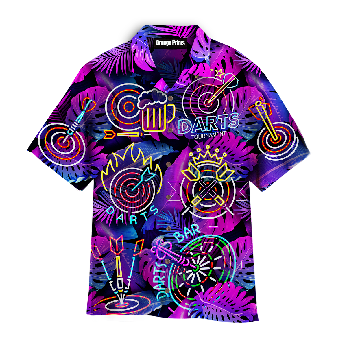 Darts I'm Sexy And I Throw It Neon Tropical Hawaiian Shirt