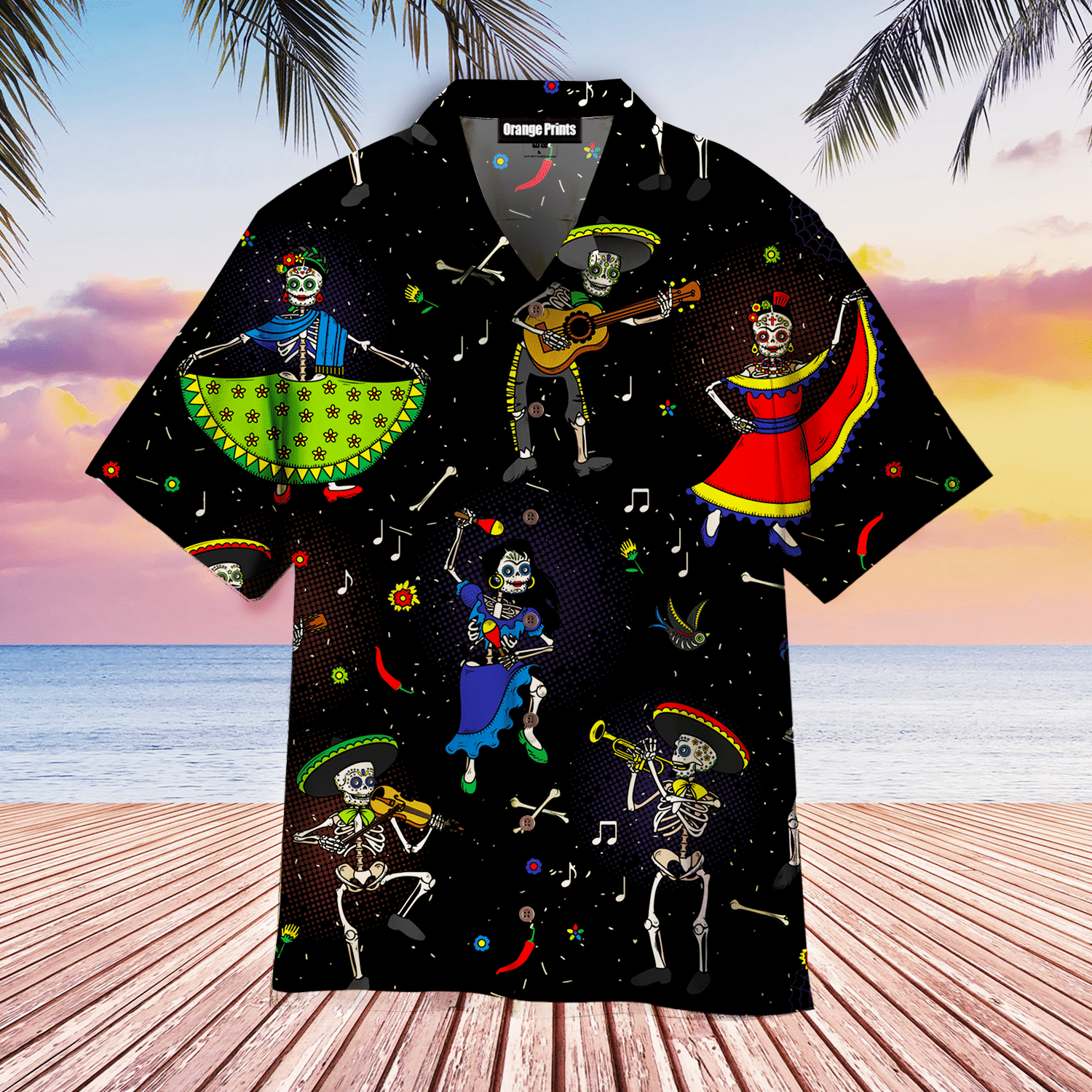 Day Dead Dia De Mexico Aloha Hawaiian Shirts For Men & For Women | WT4037