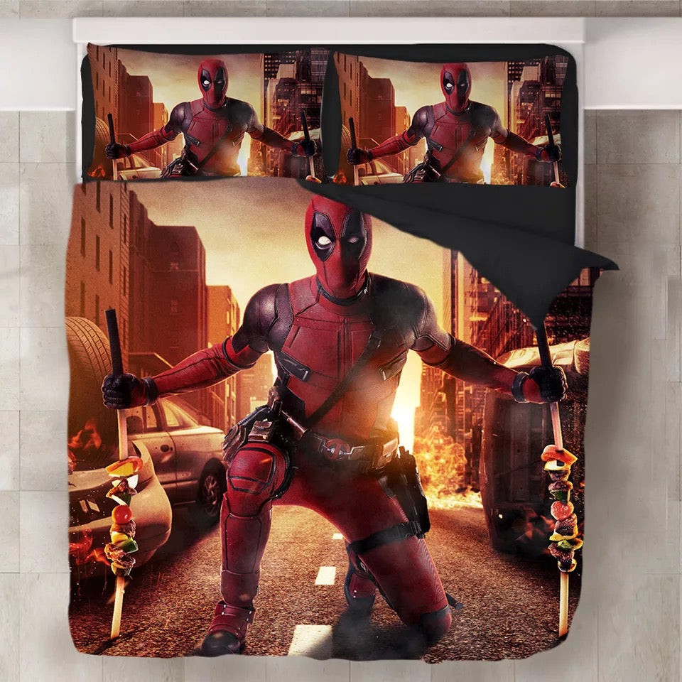 Deadpool X-Men #10 Duvet Cover Quilt Cover Pillowcase Bedding Set Bed Linen Home Decor