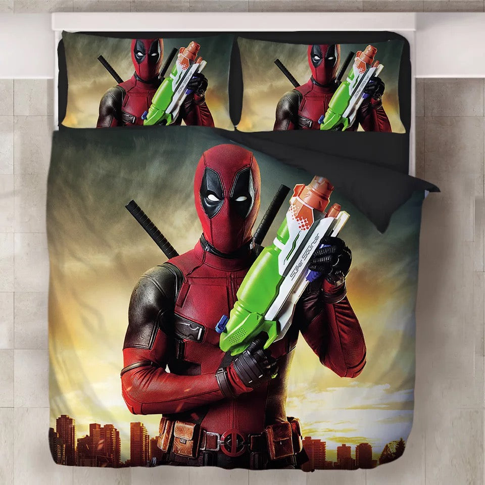Deadpool X-Men #11 Duvet Cover Quilt Cover Pillowcase Bedding Set Bed Linen Home Decor
