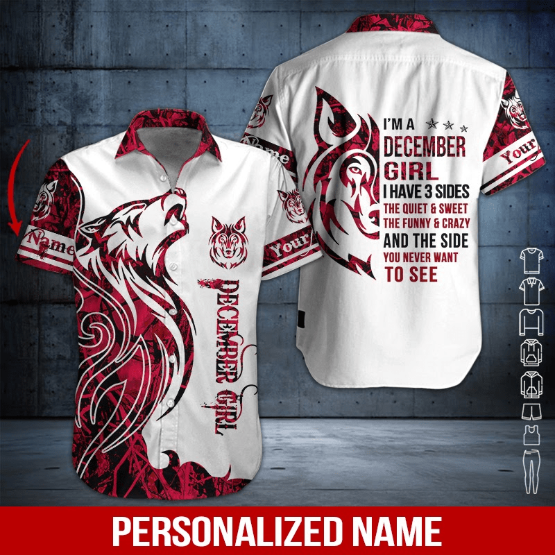 December Girl Personalized Hawaiian Shirt