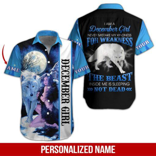 December Girl Personalized Hawaiian Shirt
