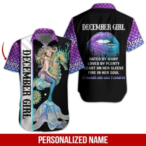 December Girl Personalized Hawaiian Shirt
