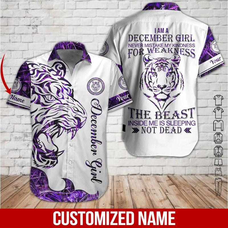 December Girl Personalized Hawaiian Shirt