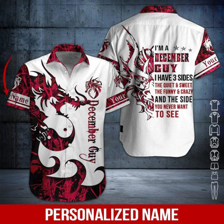 December Guy Personalized Hawaiian Shirt