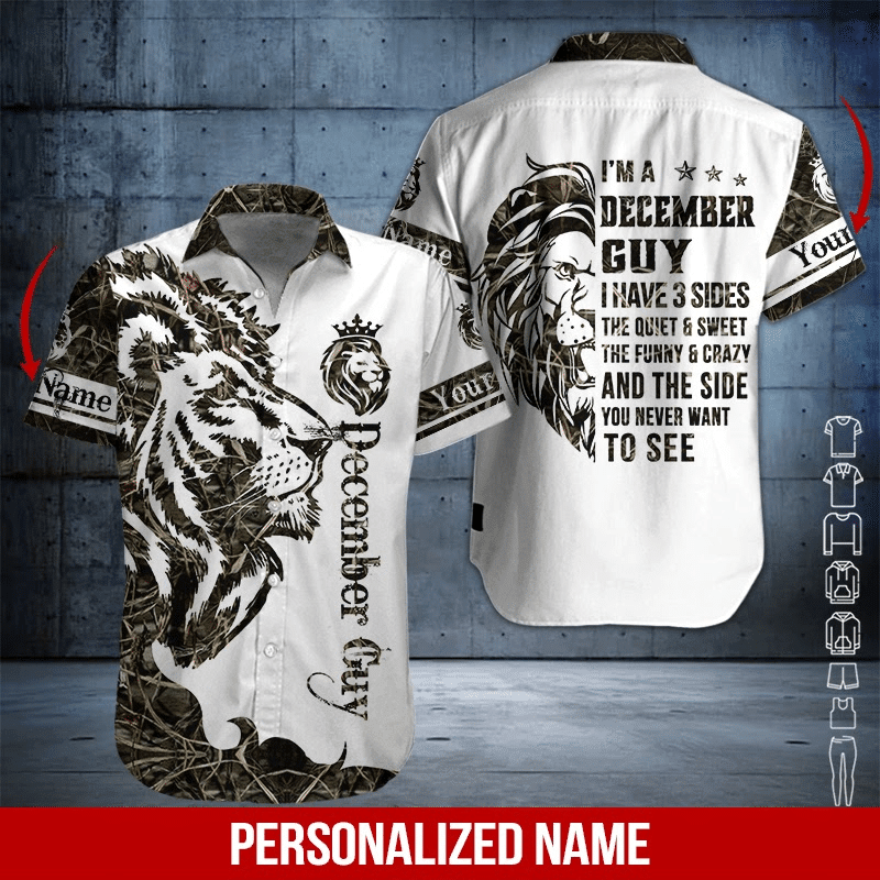 December Guy Personalized Hawaiian Shirt