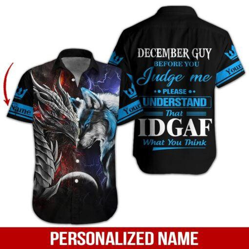 December Guy Personalized Hawaiian Shirt