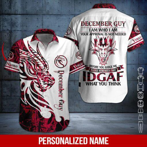 December Guy Personalized Hawaiian Shirt