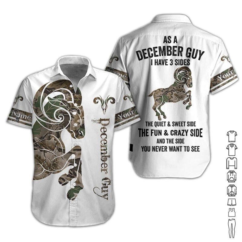 December Guy Personalized Hawaiian Shirt