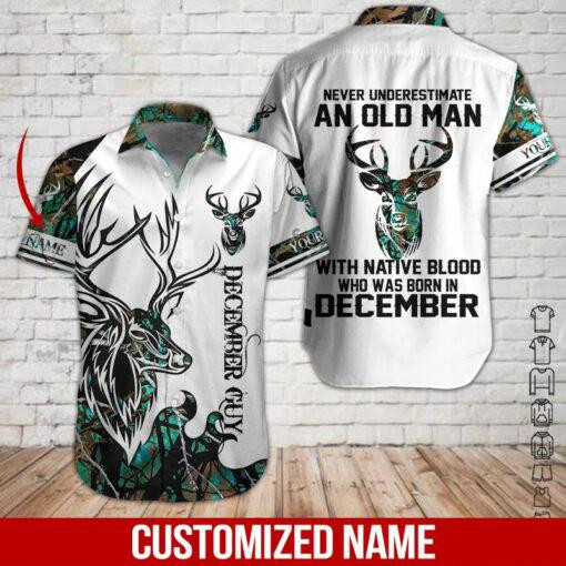 December Hunting Personalized Hawaiian Shirt