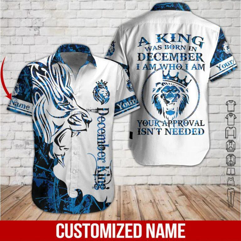 December King Personalized Hawaiian Shirt