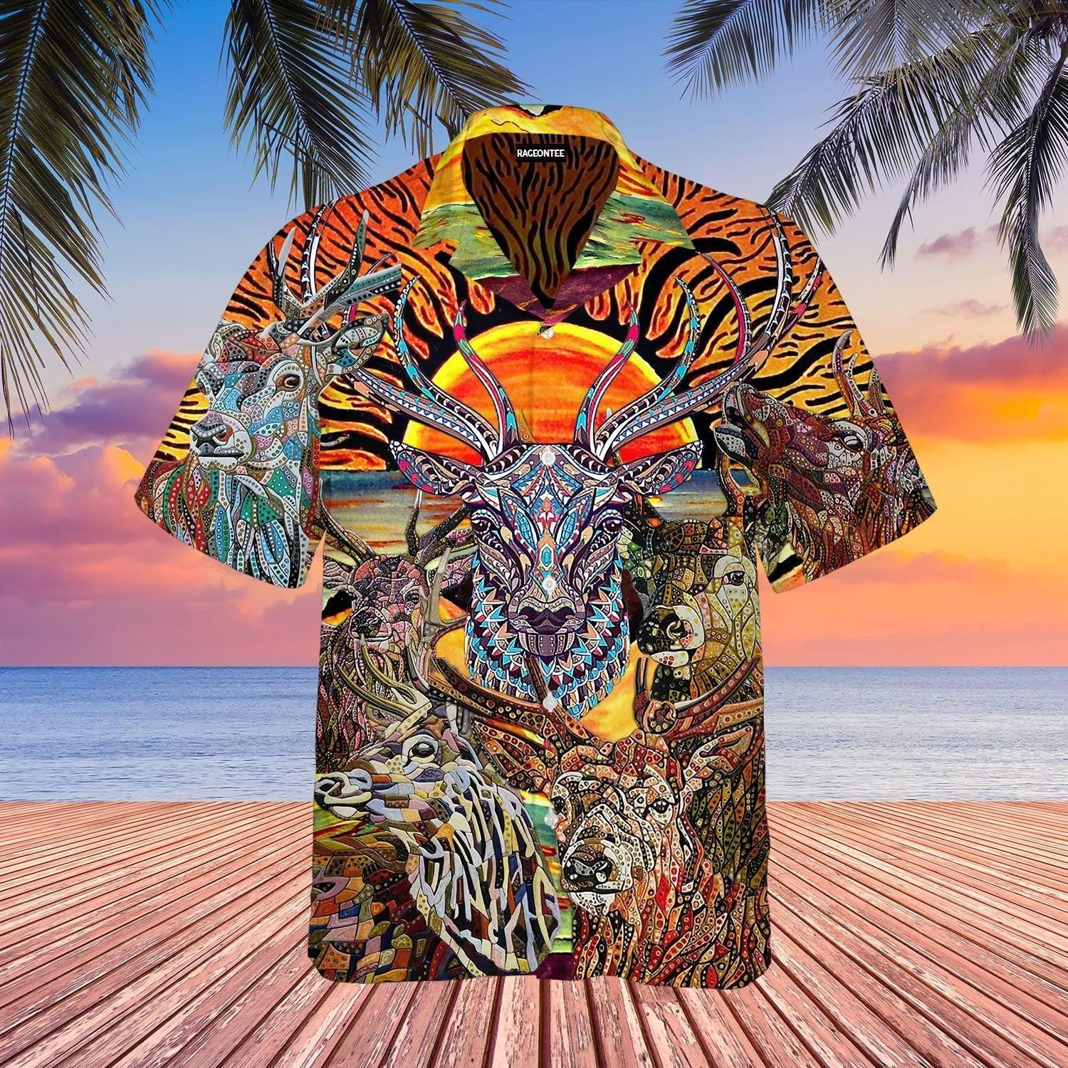 Deer Hunting Hawaiian Shirt