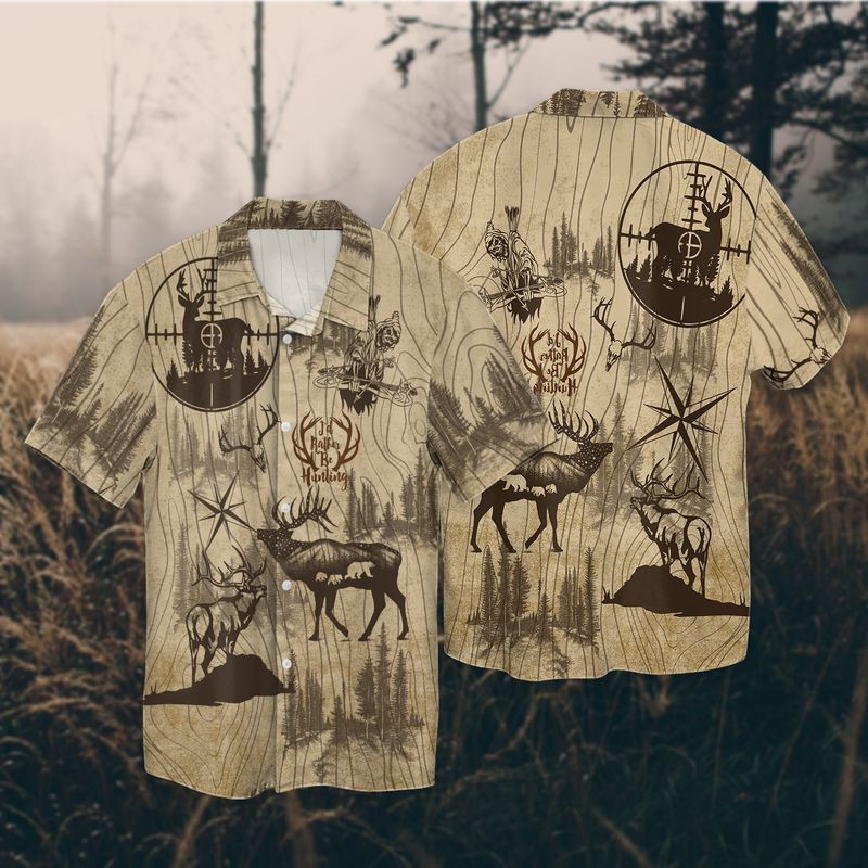 Deer Hunting I_d Rather Be Hunting Hawaiian Shirt