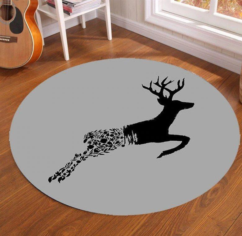 Deer Limited Edition Round Rug Carpet Bedroom Livingroom Home Decor