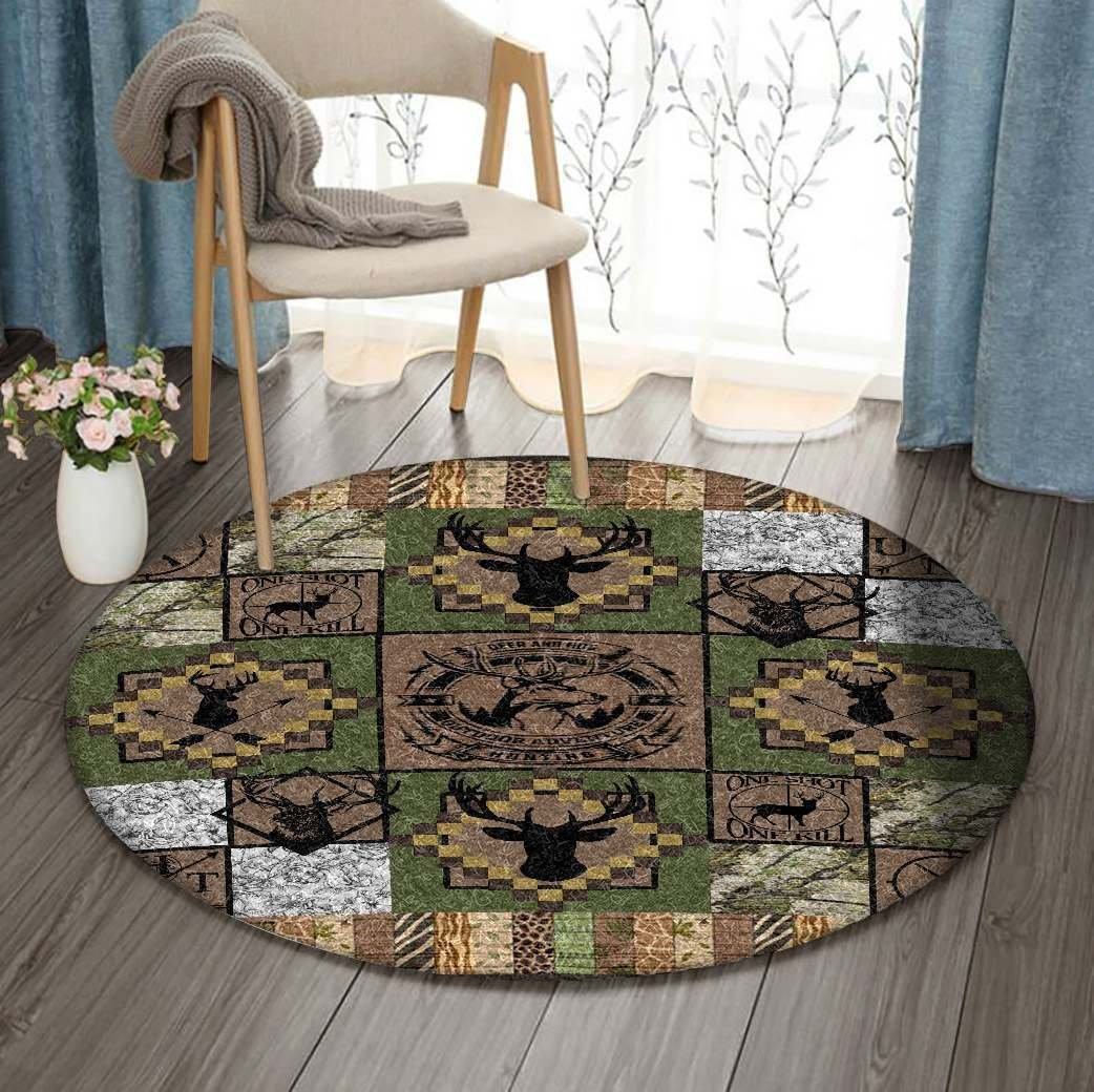 Deer Limited Edition Round Rug Carpet Bedroom Livingroom Home Decor