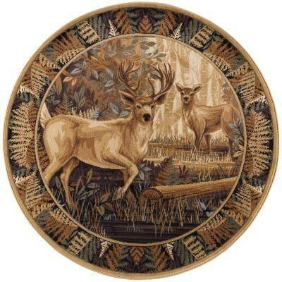 Deer Limited Edition Round Rug Carpet Bedroom Livingroom Home Decor