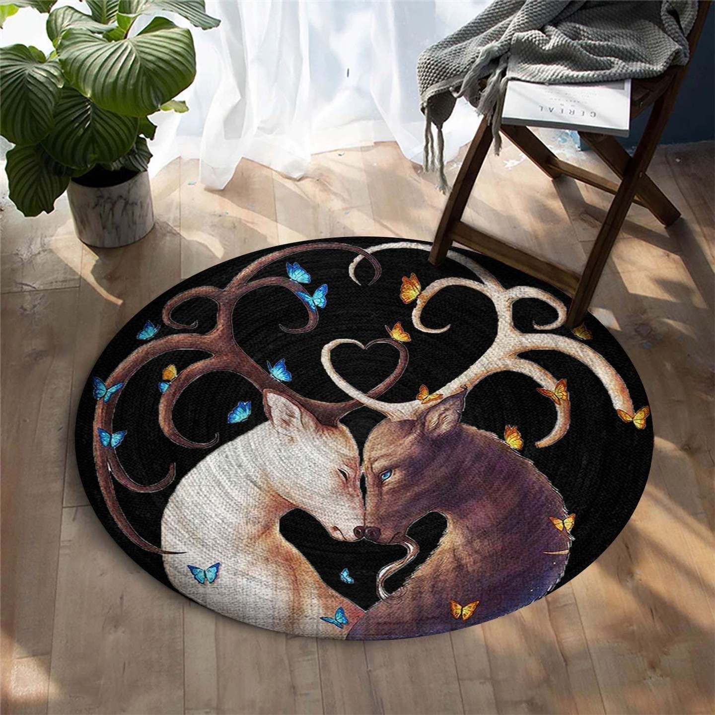 Deer Limited Edition Round Rug Carpet Bedroom Livingroom Home Decor