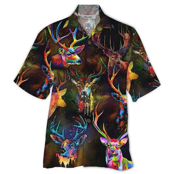 Deer Painting Hawaiian Shirt