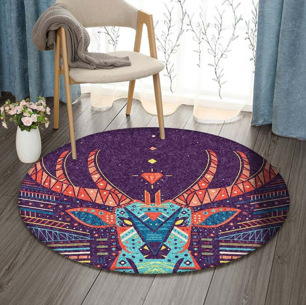 Deer Round Rug Carpet Bedroom Livingroom Home Decor