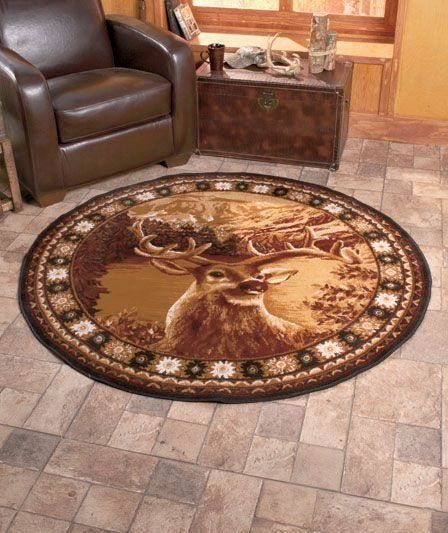 Deer Round Rug Carpet Bedroom Livingroom Home Decor