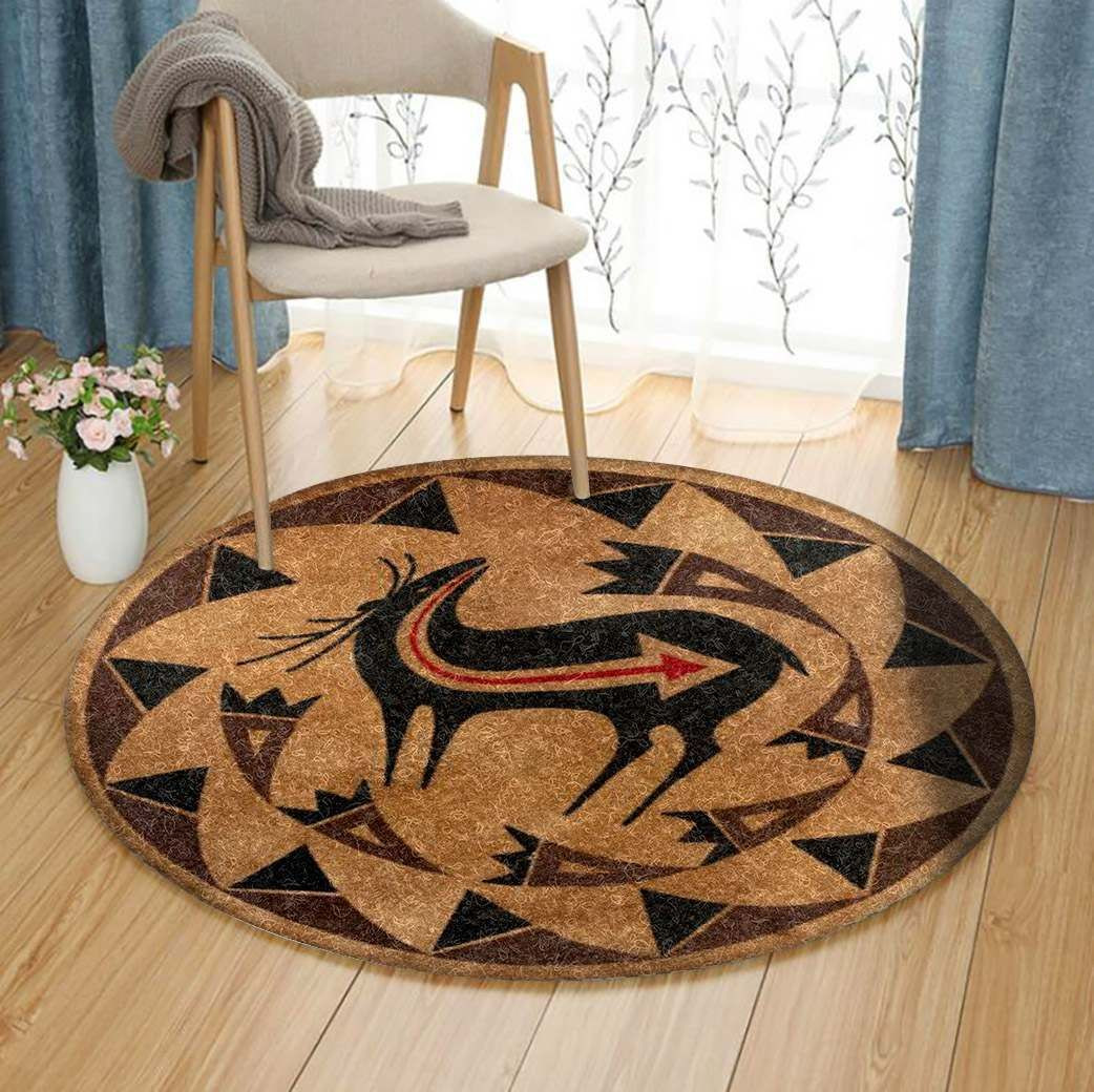 Deer Round Rug Carpet Bedroom Livingroom Home Decor