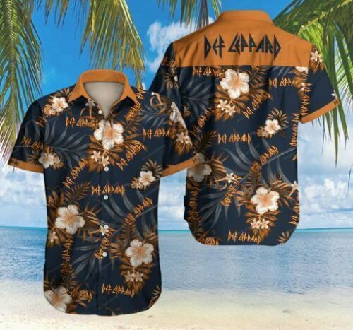 Def Leppard Rock Band Hawaiian Shirt