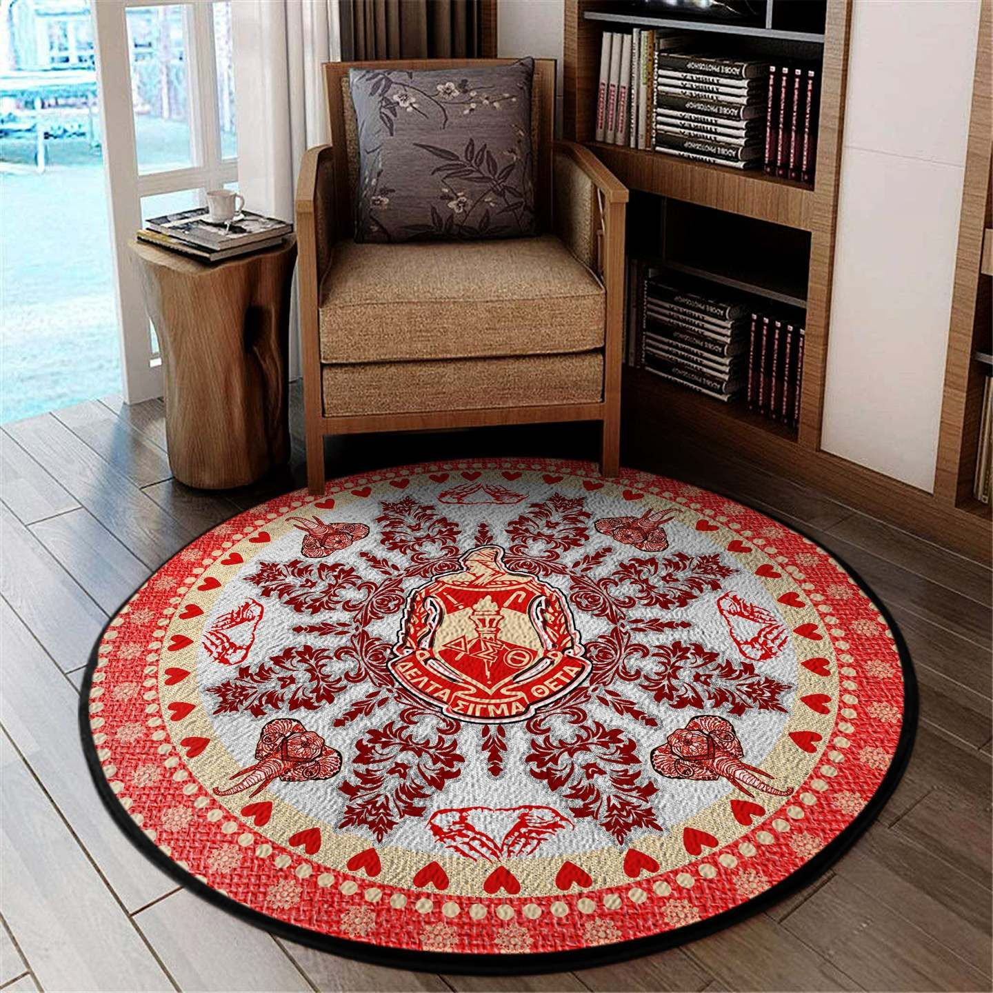 Delta Sigma Theta Round Rug Carpet Bedroom Livingroom Home Decor