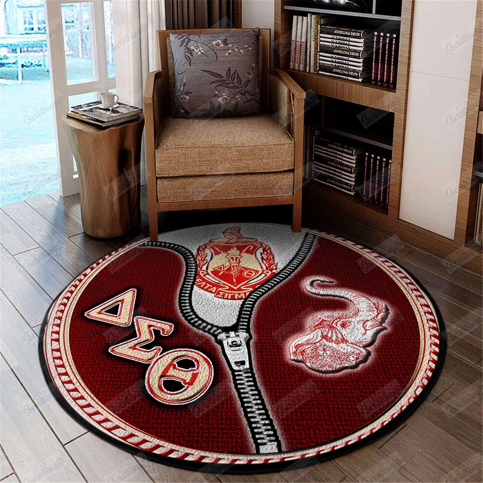 Delta Sigma Theta Round Rug Carpet Bedroom Livingroom Home Decor