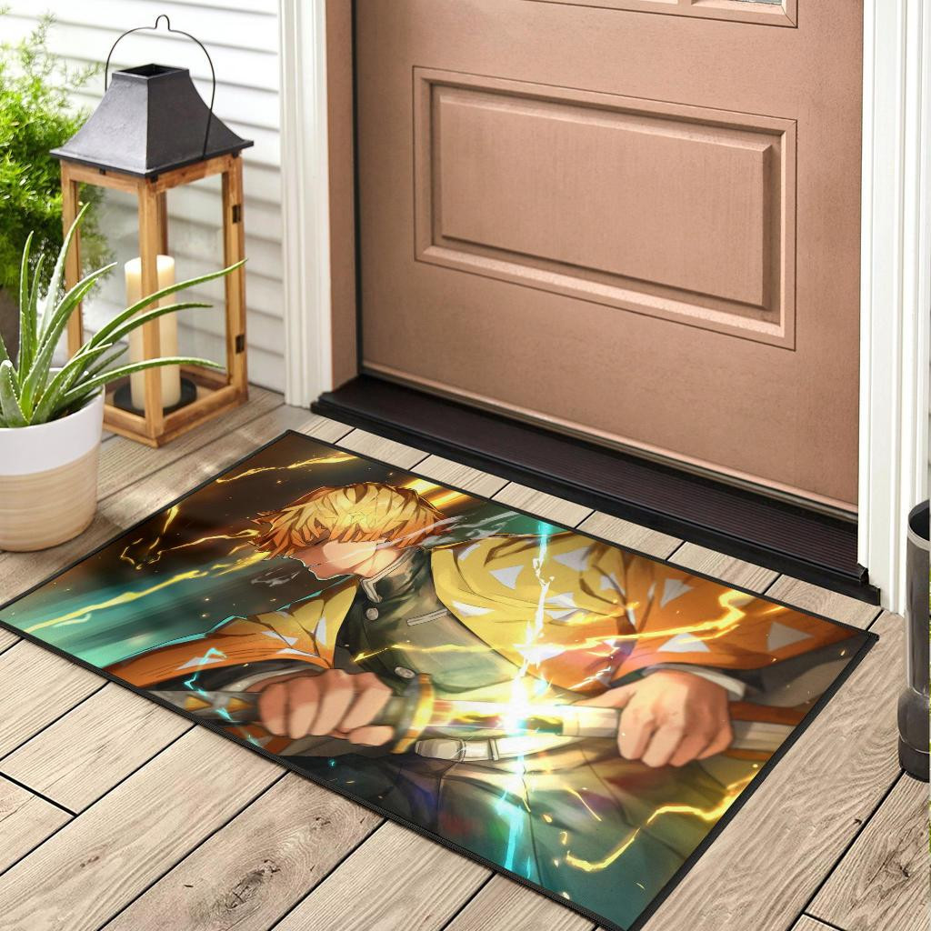 Demon Slayer Kimetsu no Yaiba Zenitsu Agatsuma Rubber Doormats - Image 3
