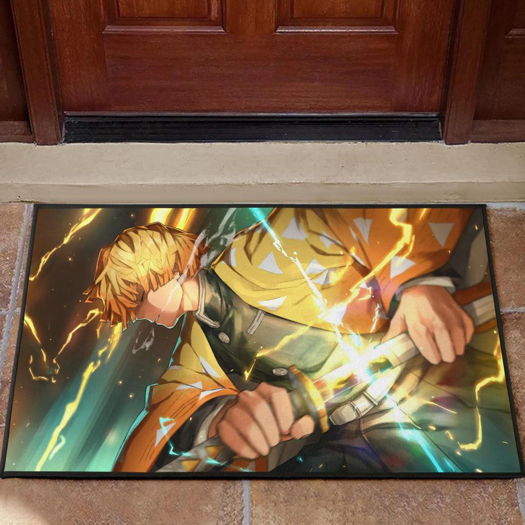 Demon Slayer Kimetsu no Yaiba Zenitsu Agatsuma Rubber Doormats