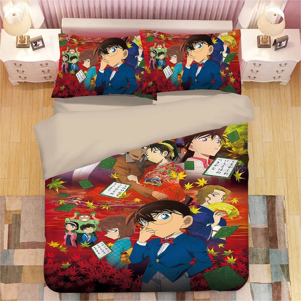 Detective Conan Case Closed Edogawa Kona #8 Duvet Cover Quilt Cover Pillowcase Bedding Set Bed Linen Home Decor