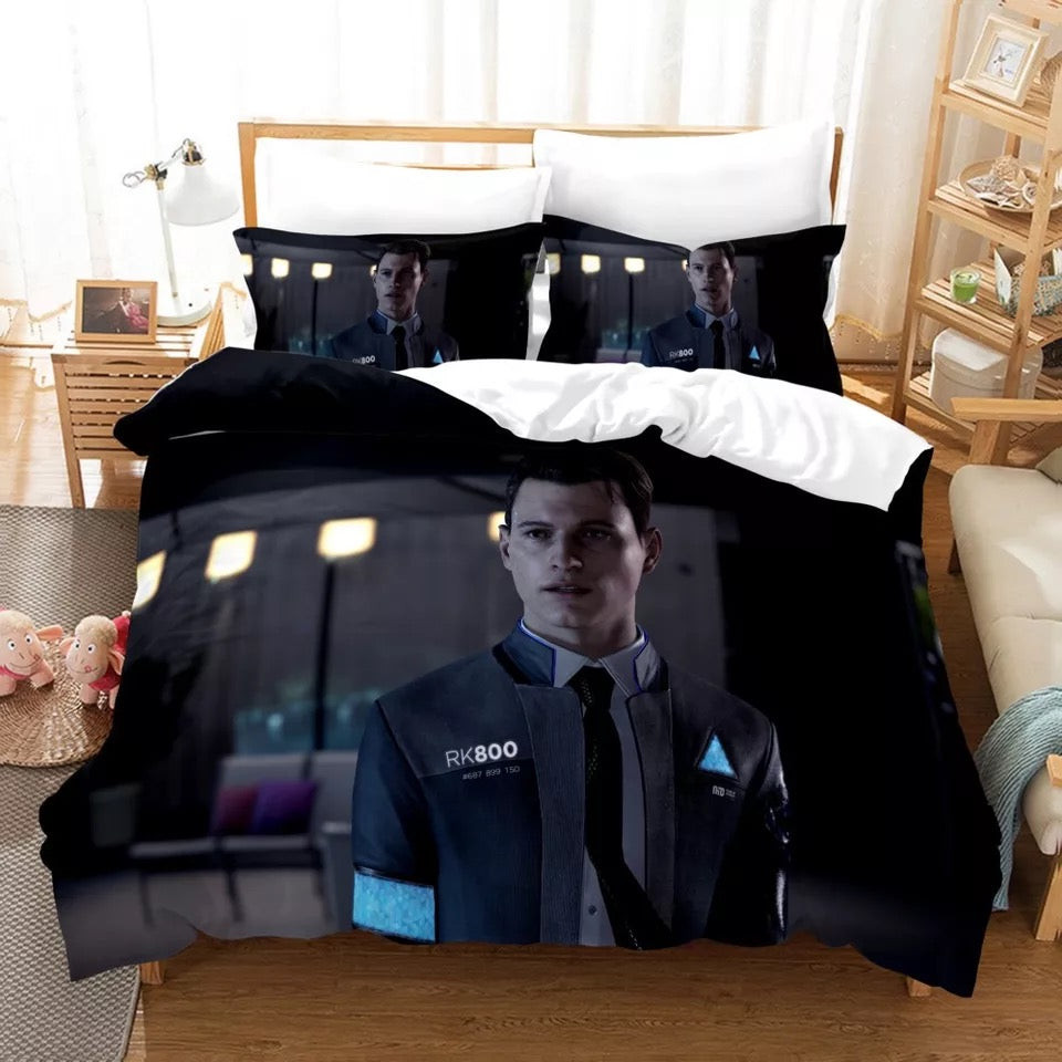 Detroit Become Human #4 Duvet Cover Quilt Cover Pillowcase Bedding Set Bed Linen Home Bedroom Decor