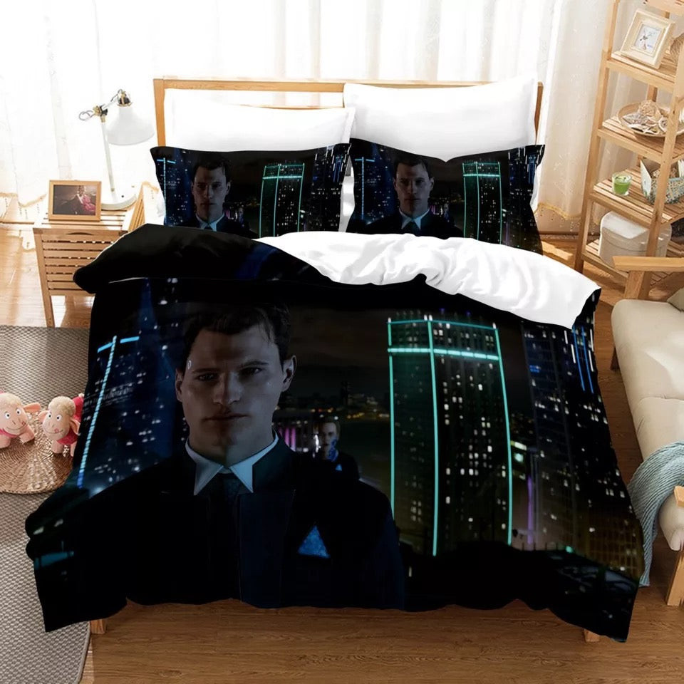 Detroit Become Human #9 Duvet Cover Quilt Cover Pillowcase Bedding Set Bed Linen Home Bedroom Decor