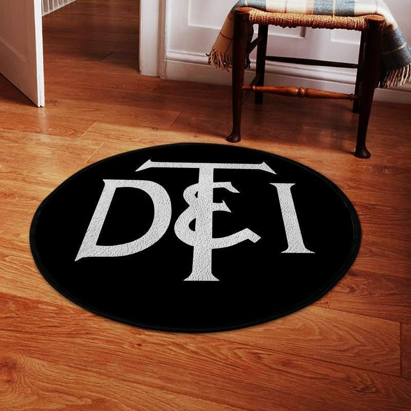 Detroit Round Rug Carpet Bedroom Livingroom Home Decor