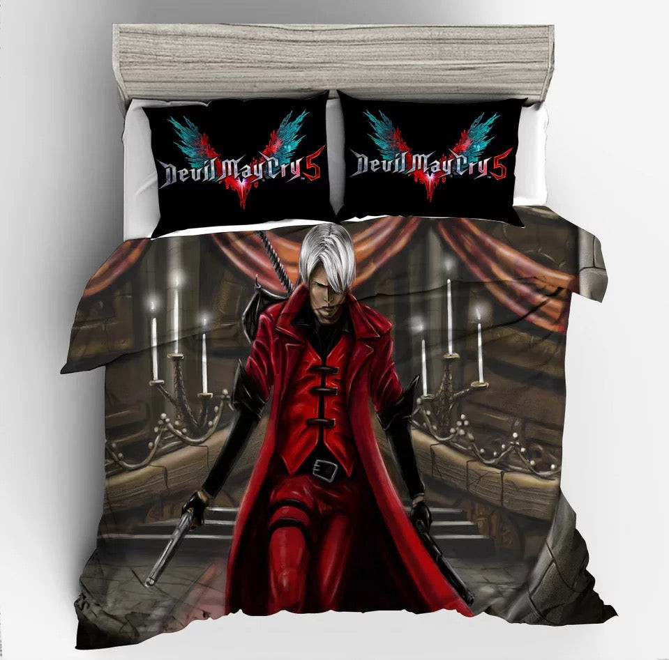 Devil May Cry 5 #10 Duvet Cover Quilt Cover Pillowcase Bedding Set Bed Linen Home Bedroom Decor