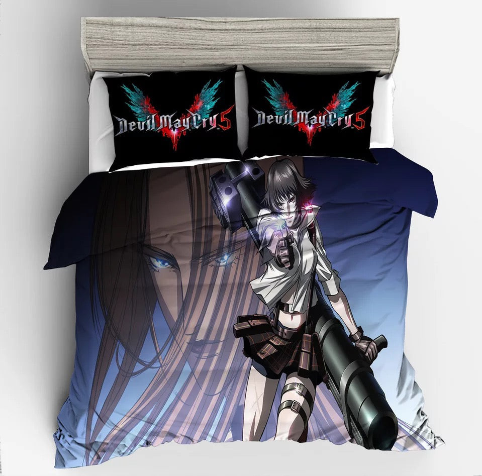 Devil May Cry 5 #2 Duvet Cover Quilt Cover Pillowcase Bedding Set Bed Linen Home Bedroom Decor
