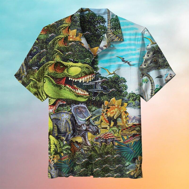 Dinosaur Hawaiian Shirt