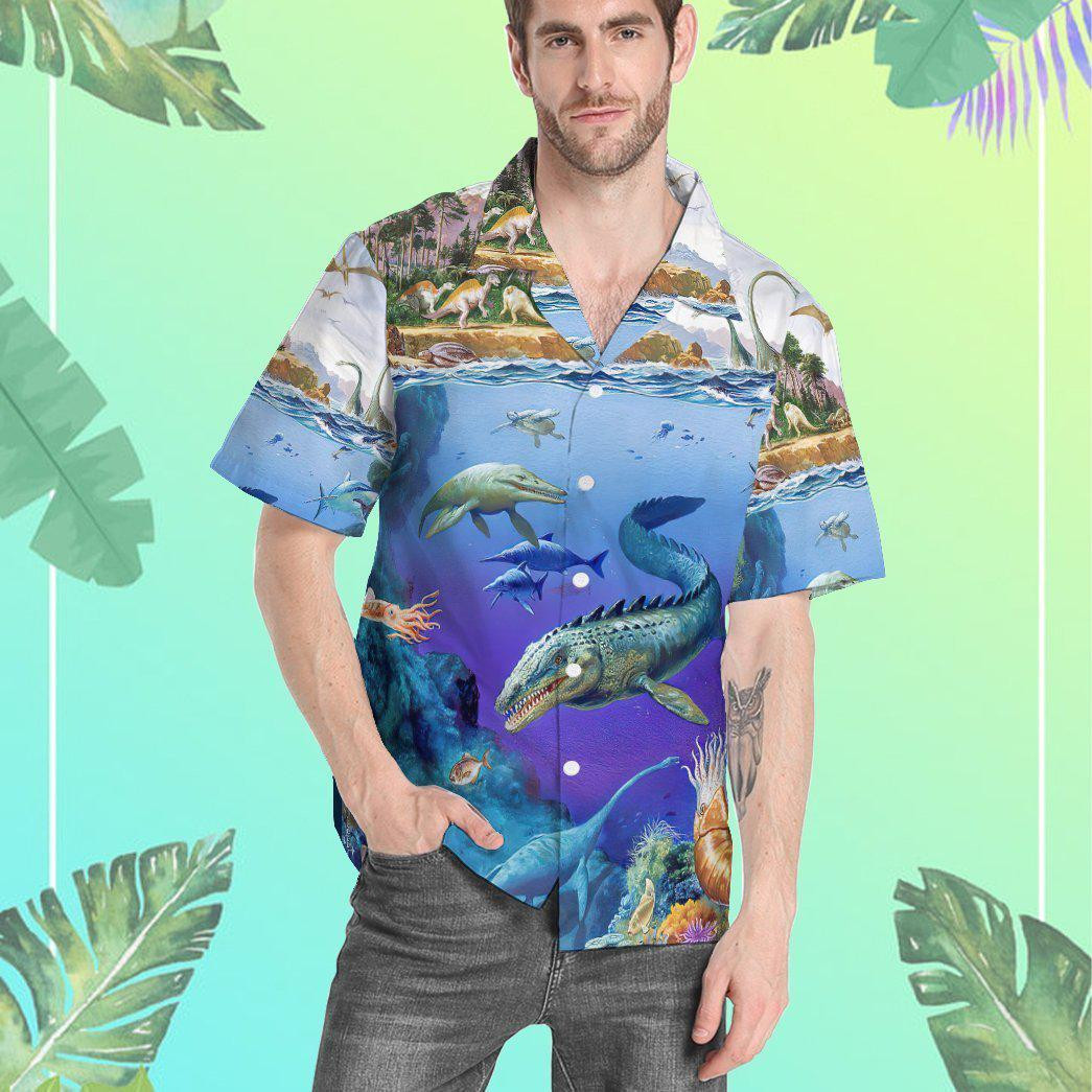 Dinosaur Hawaiian Shirt - Image 4