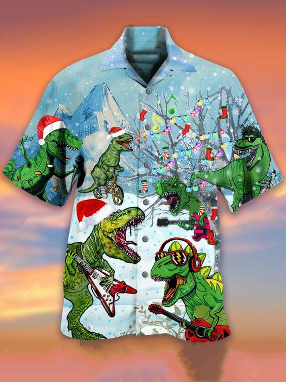 Dinosaur Hawaiian Shirt