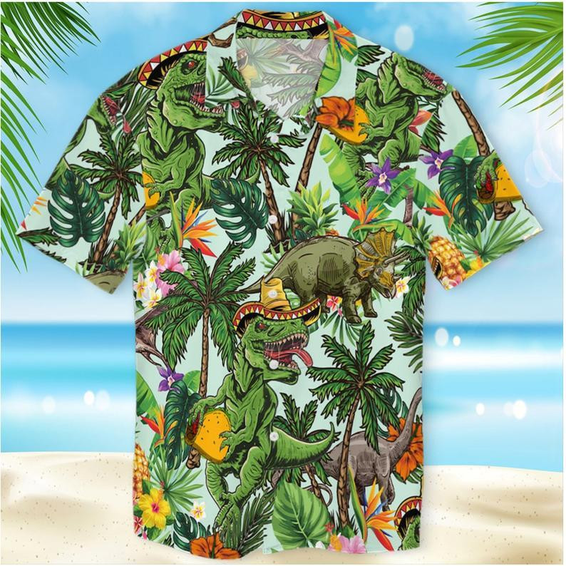 Dinosaur Hawaiian Shirt