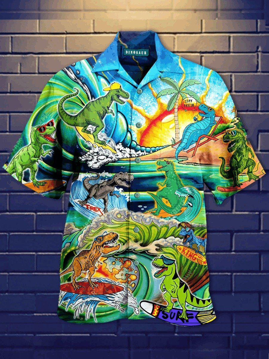 Dinosaur Hawaiian Shirt