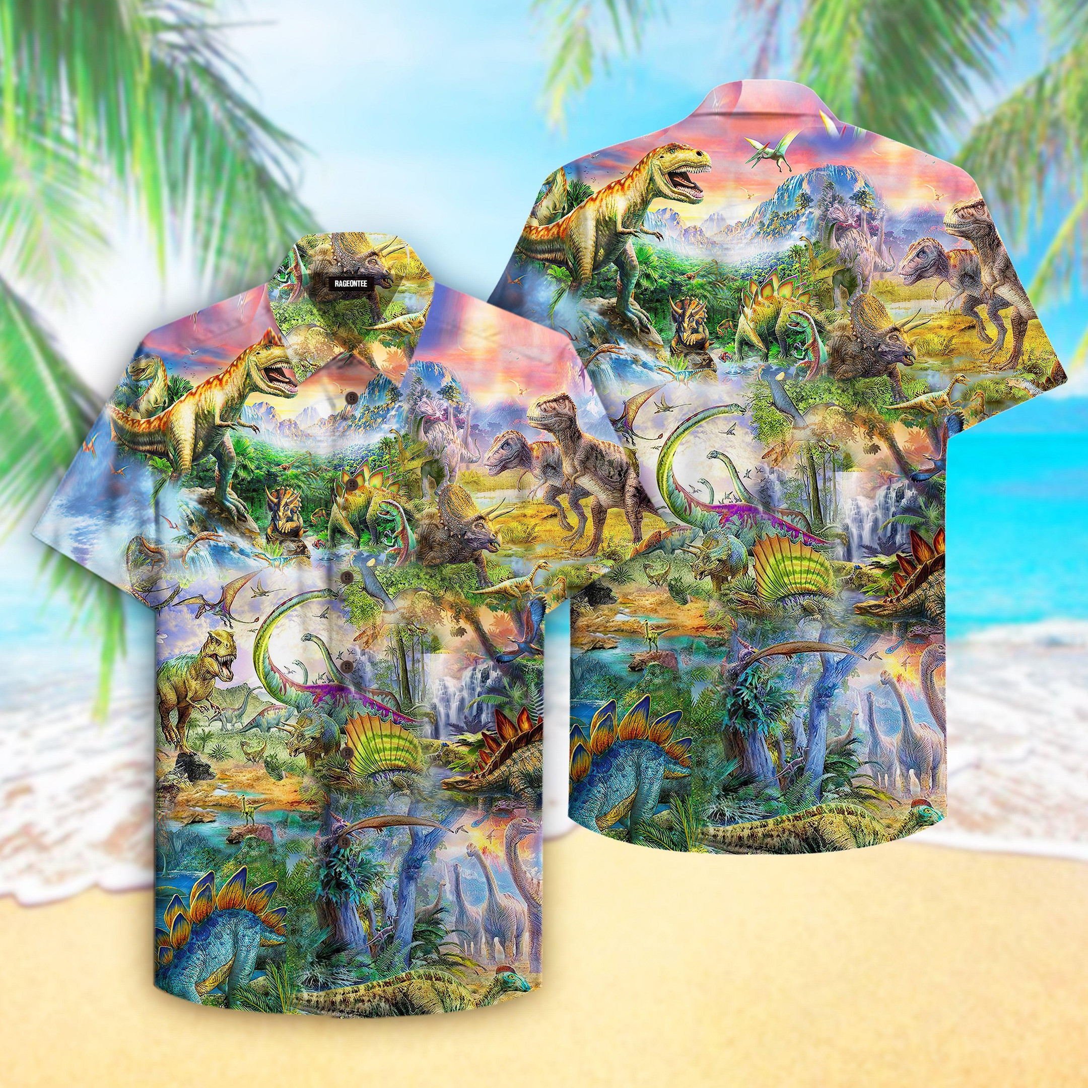 Dinosaur Island Hawaiian Shirt