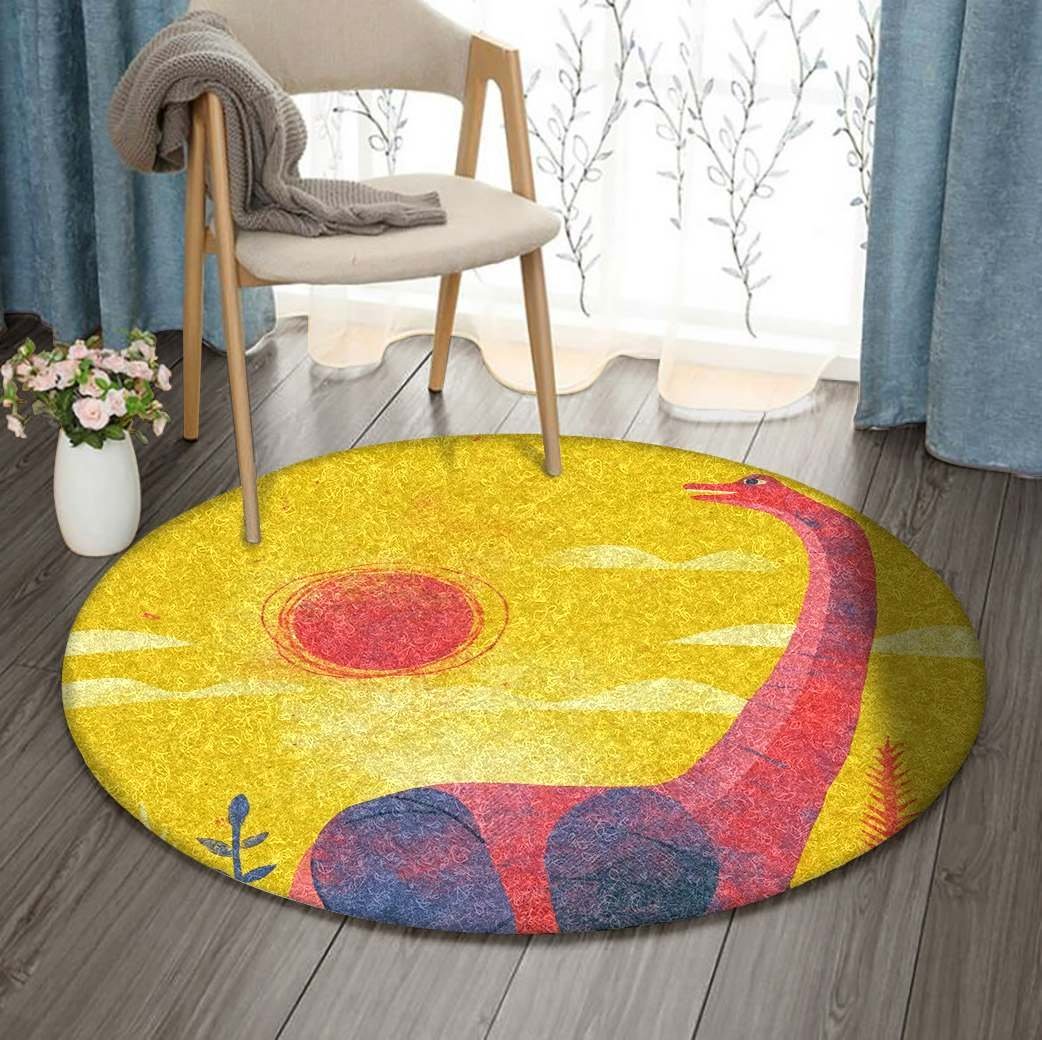 Dinosaur Limited Edition Round Rug Carpet Bedroom Livingroom Home Decor